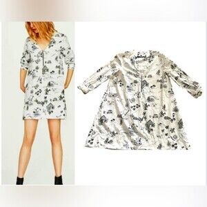 ZARA| White Vacation Tunic Shirt Dress
